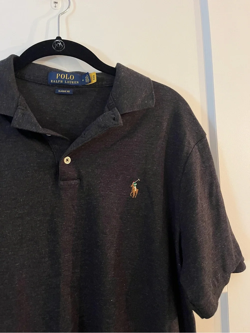 Polo by Ralph Lauren Men's Classic Charcol Polo Shirt
